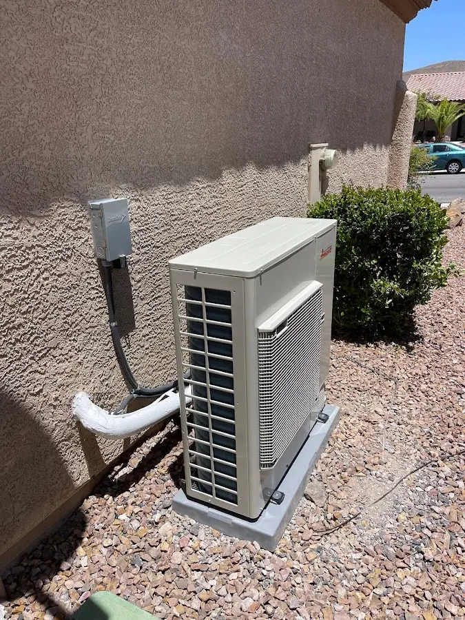 Residential air conditioning condenser unit in Deer Park